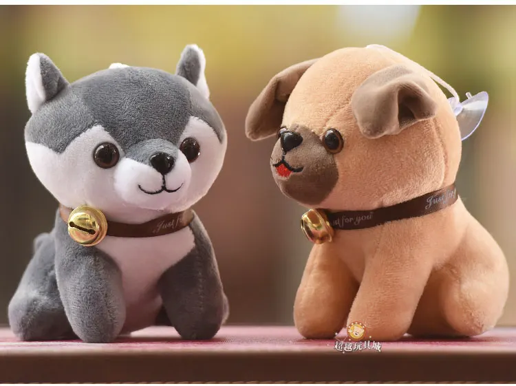 gift wholesale 4pcs 15cm chihuahua husky shar pei shiba inu dog