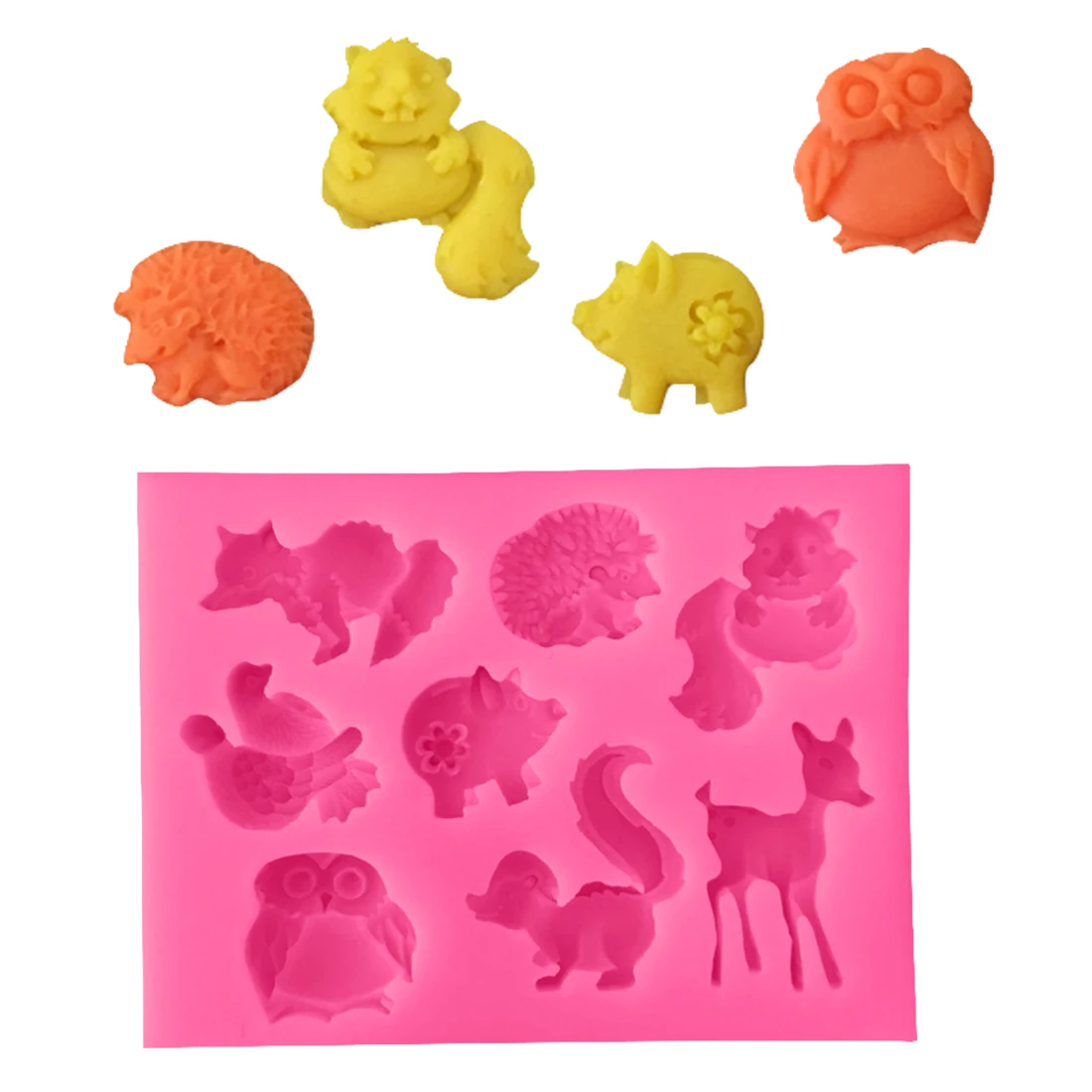 1PC Animal Chocolate Silicone Mold Fondant Molds Squirre/Hedgehog/Deer Mould Cake Tools Sugarcraft Mold Bakeware Cupcake Mold
1PC Animal Chocolate Silicone Mold Fondant Molds Squirre/Hedgehog/Deer Mould Cake Tools Sugarcraft Mold Bakeware Cupcake Mold
