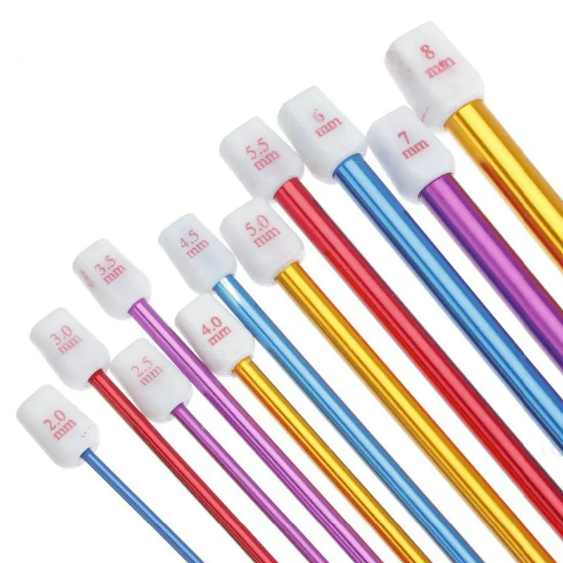 1Set 11PCs Multicolor Aluminum Crochet Hook Knitting Needles Kit Tools DIY Crafts Accessories For Sweater Weave Sets 2mm-8mm
1Set 11PCs Multicolor Aluminum Crochet Hook Knitting Needles Kit Tools DIY Crafts Accessories For Sweater Weave Sets 2mm-8mm