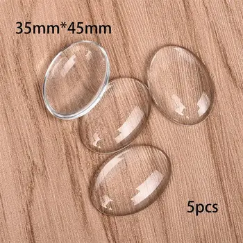 5pcs/Lot 35x45mm Oval Glass Clear Cabochons Transparent For Bracelet Pendant Jewelry Making Findings DIY Accessories
5pcs/Lot 35x45mm Oval Glass Clear Cabochons Transparent For Bracelet Pendant Jewelry Making Findings DIY Accessories