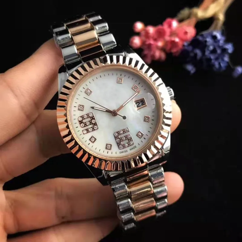 Luxury fashion ladies quartz watch, R-M brand water drill digital automatic calendar casual classic style
Luxury fashion ladies quartz watch, R-M brand water drill digital automatic calendar casual classic style