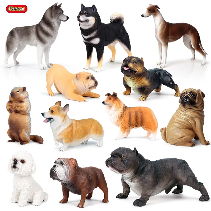 Oenux New Dog Animal Simulation Big Bully Dog Rottweiler Pug Corgi Collie Shiba Inu Bulldog Action Figures Pvc Cute Model Toys
Oenux New Dog Animal Simulation Big Bully Dog Rottweiler Pug Corgi Collie Shiba Inu Bulldog Action Figures Pvc Cute Model Toys
