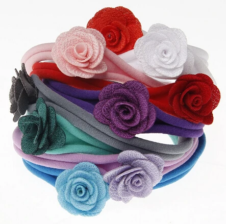 2016 New 20pcs/lot baby girl spandex nylon stretchy headband children skinny Non-Marking Rose Flower elastic hair Band
2016 New 20pcs/lot baby girl spandex nylon stretchy headband children skinny Non-Marking Rose Flower elastic hair Band
