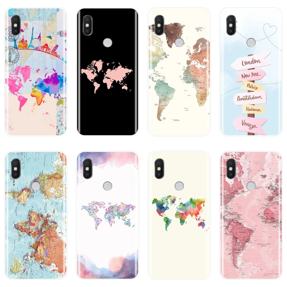 Phone Case For Pocophone F1 Xiaomi Redmi Note 4 4X 5 5A 6 Pro Prime Redmi S2 4 4A 4X 5A 6 6A 5 Plus Map Silicone Back Cover
Phone Case For Pocophone F1 Xiaomi Redmi Note 4 4X 5 5A 6 Pro Prime Redmi S2 4 4A 4X 5A 6 6A 5 Plus Map Silicone Back Cover