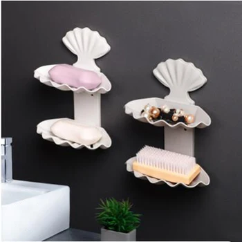 Creative Asphalt Soap Box Without Perforation Double Bathroom Toilet Personality Portable Shell Double Soap Shelving
Creative Asphalt Soap Box Without Perforation Double Bathroom Toilet Personality Portable Shell Double Soap Shelving