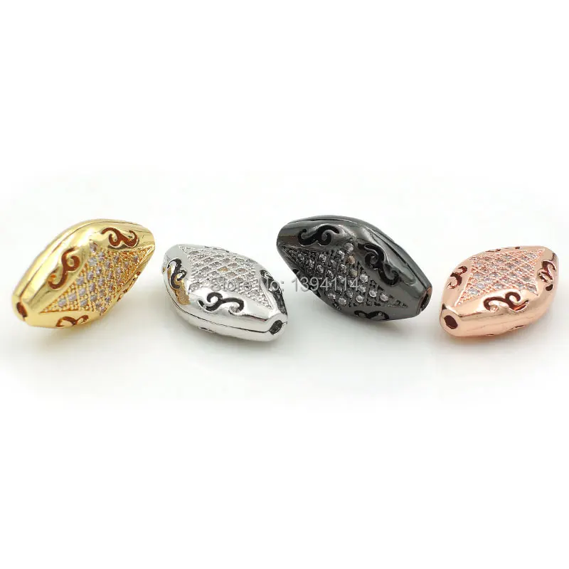 16*10*5mm Micro Pave Clear CZ Rhombus Of Piercing Filigrees Flat Beads Fit For Making DIY Bracelets Or Necklaces Jewelry
16*10*5mm Micro Pave Clear CZ Rhombus Of Piercing Filigrees Flat Beads Fit For Making DIY Bracelets Or Necklaces Jewelry