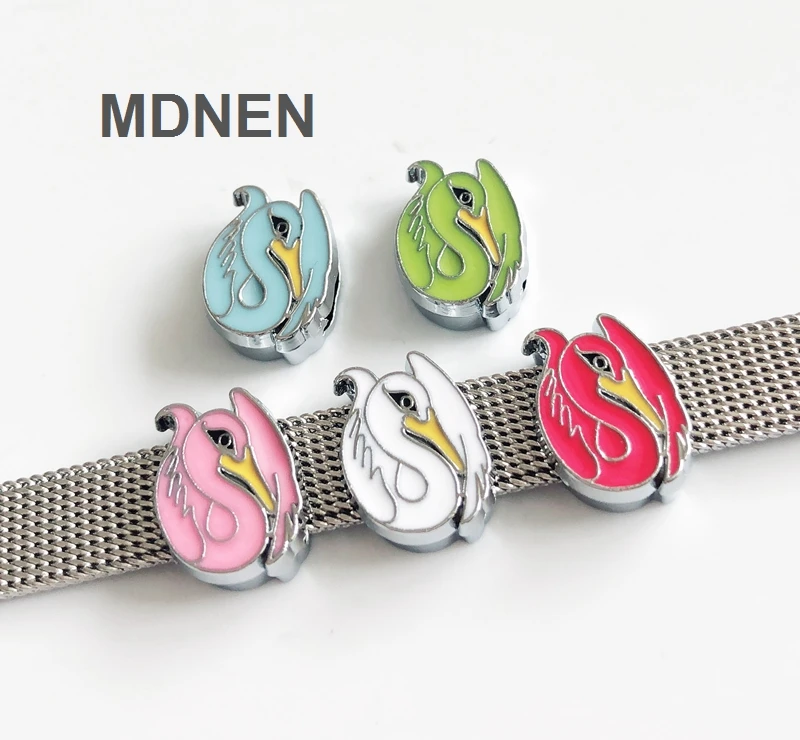 20PCS 8MM Enamel Colorful Swan Slide Charms Letters DIY Accessories Fit 8mm Belts Bracelets, CCOR, CD0320
20PCS 8MM Enamel Colorful Swan Slide Charms Letters DIY Accessories Fit 8mm Belts Bracelets, CCOR, CD0320