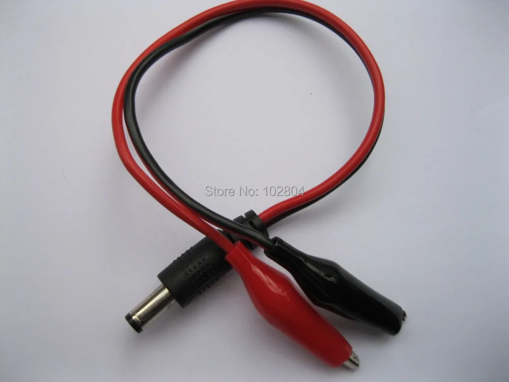 DC Power Male Plug Connector to Dual Alligator Clip Cable 5.5 x 2.1mm Hot Sale High Quality 150 Pcs Per Lot
DC Power Male Plug Connector to Dual Alligator Clip Cable 5.5 x 2.1mm Hot Sale High Quality 150 Pcs Per Lot
