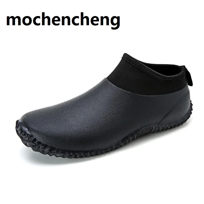 2018 Wading shoes Men Casual Shoes Wear resistant Anti-skid Waterproof Rain Boots Outdoor Solid Black Flat Slip-on Leisure Shoes
2018 Wading shoes Men Casual Shoes Wear resistant Anti-skid Waterproof Rain Boots Outdoor Solid Black Flat Slip-on Leisure Shoes