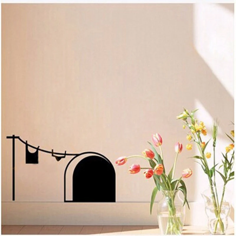 New Cute Cartoon Mouse Home Wall Decals Mouse Hole Vinyl Wall Sticker For Home Decoration
New Cute Cartoon Mouse Home Wall Decals Mouse Hole Vinyl Wall Sticker For Home Decoration
