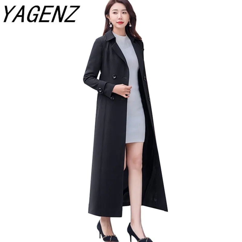 Black Khaki Fashion Brand Double-breasted Women's Windbreaker Elegant Temperament Slim X-long Trench Coat Overcoat Plus size 4XL
Black Khaki Fashion Brand Double-breasted Women's Windbreaker Elegant Temperament Slim X-long Trench Coat Overcoat Plus size 4XL
