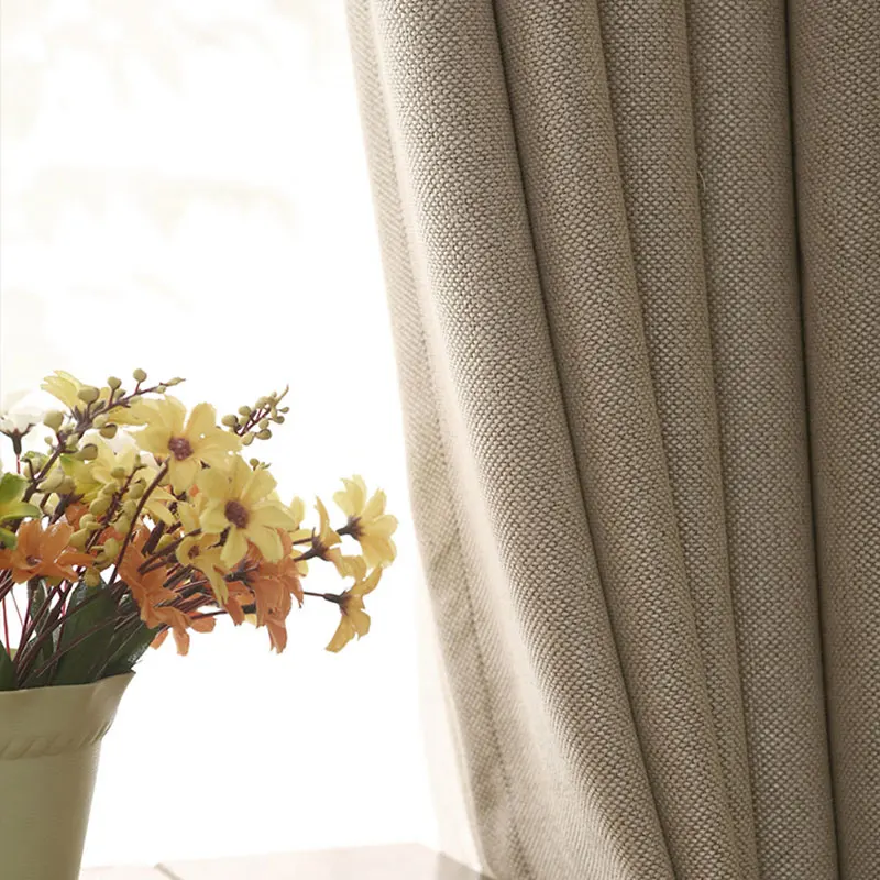 Solid Colors Blackout Curtains for The Bedroom Yarn Dyed Cloth Home Decoration Faux Linen Modern Living Room Curtains Panel
Solid Colors Blackout Curtains for The Bedroom Yarn Dyed Cloth Home Decoration Faux Linen Modern Living Room Curtains Panel