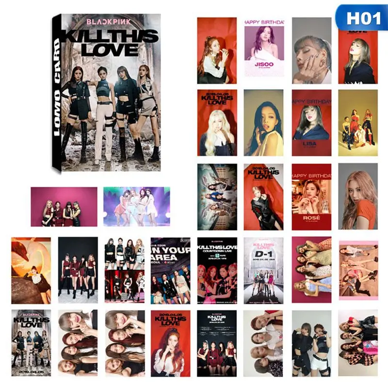 BLACKPINK Photo Cards HD (30pcs/set) BLACKPINK Photo Cards HD (30pcs/set)
