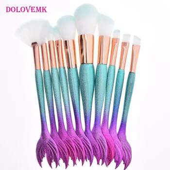 Dolovemk 10PCS Mermaid Makeup Brushes Foundation Eyebrow Eyeliner Blush Powder Concealer Brushes Cosmetic Brushes
Dolovemk 10PCS Mermaid Makeup Brushes Foundation Eyebrow Eyeliner Blush Powder Concealer Brushes Cosmetic Brushes