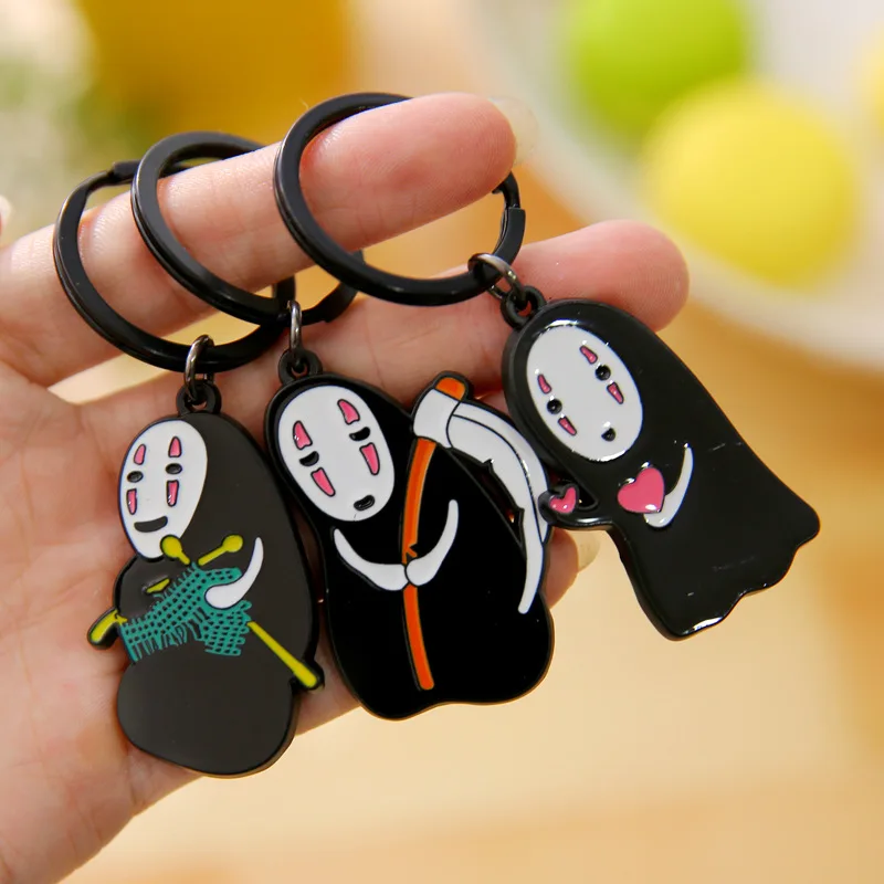 8*3CM Japanese creative cute No Face man Cartoon key chain Small pendant Miyazaki Hayao cartoon Ornament Baking paint for metal
8*3CM Japanese creative cute No Face man Cartoon key chain Small pendant Miyazaki Hayao cartoon Ornament Baking paint for metal