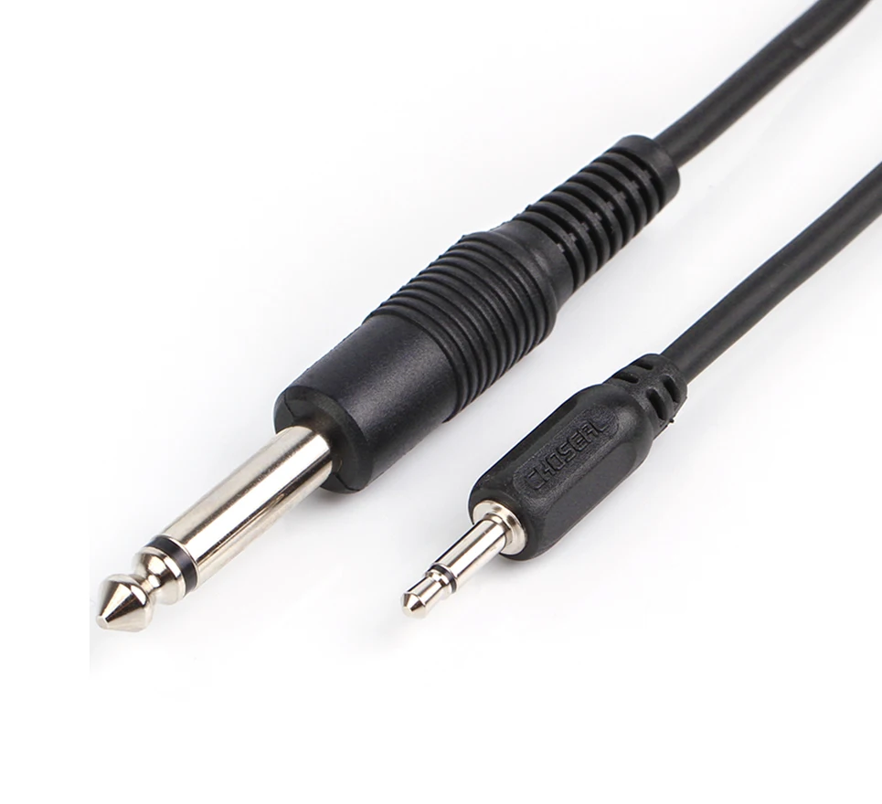 Choseal QS3012 3.5mm jack to 6.35mm jack Adapter Aux Cable Stereo Audio Cable fo Mixer Amplifier CD Player Speaker (6)