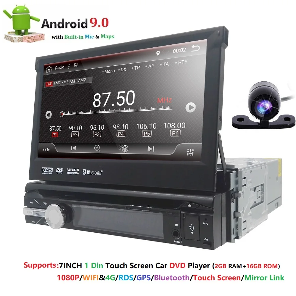 Universal 1din Car Radio Android GPS Bluetooth Autoradio Stereo Mirrorlink Multimedia Player radio tape recorder RearView Camera
Universal 1din Car Radio Android GPS Bluetooth Autoradio Stereo Mirrorlink Multimedia Player radio tape recorder RearView Camera