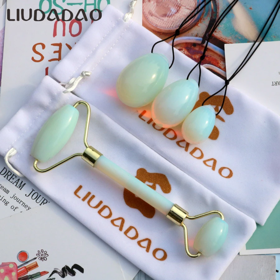 Natural Opalite Stone Facial Massager Set Face Body Rollers Care Set Yoni Eggs Ben wa Crystal Beauty Health Relax Jade Massager
Natural Opalite Stone Facial Massager Set Face Body Rollers Care Set Yoni Eggs Ben wa Crystal Beauty Health Relax Jade Massager