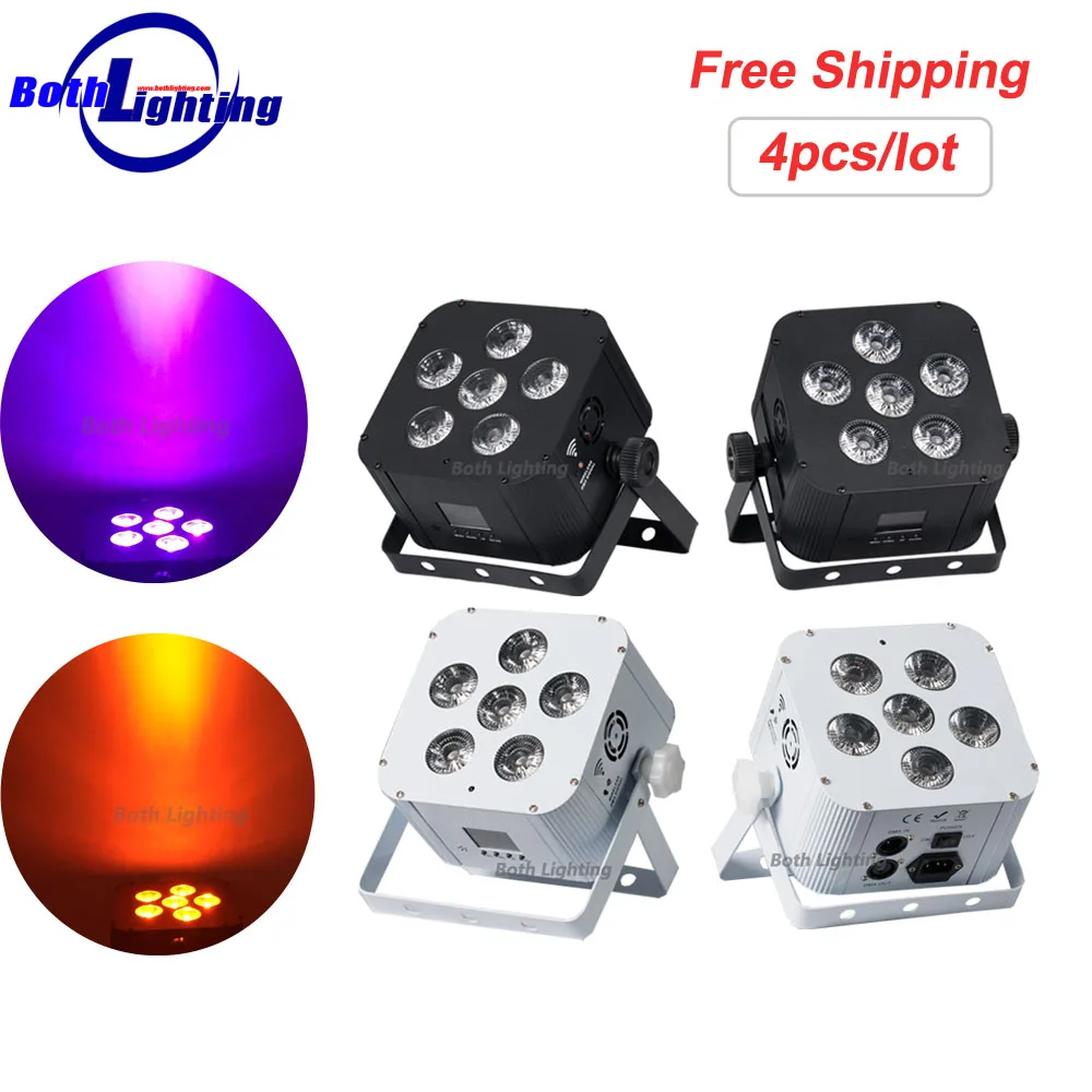6*18w DMX Wireless Battery Powered LED Par Light RGBWA+UV 6in1 Color Led Wash Light DJ Lights Uplights
6*18w DMX Wireless Battery Powered LED Par Light RGBWA+UV 6in1 Color Led Wash Light DJ Lights Uplights