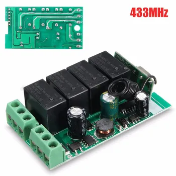 220V 4 Channel Wireless Relay RF Remote Control Switch DC 12V Relay Switch 433MHz
220V 4 Channel Wireless Relay RF Remote Control Switch DC 12V Relay Switch 433MHz