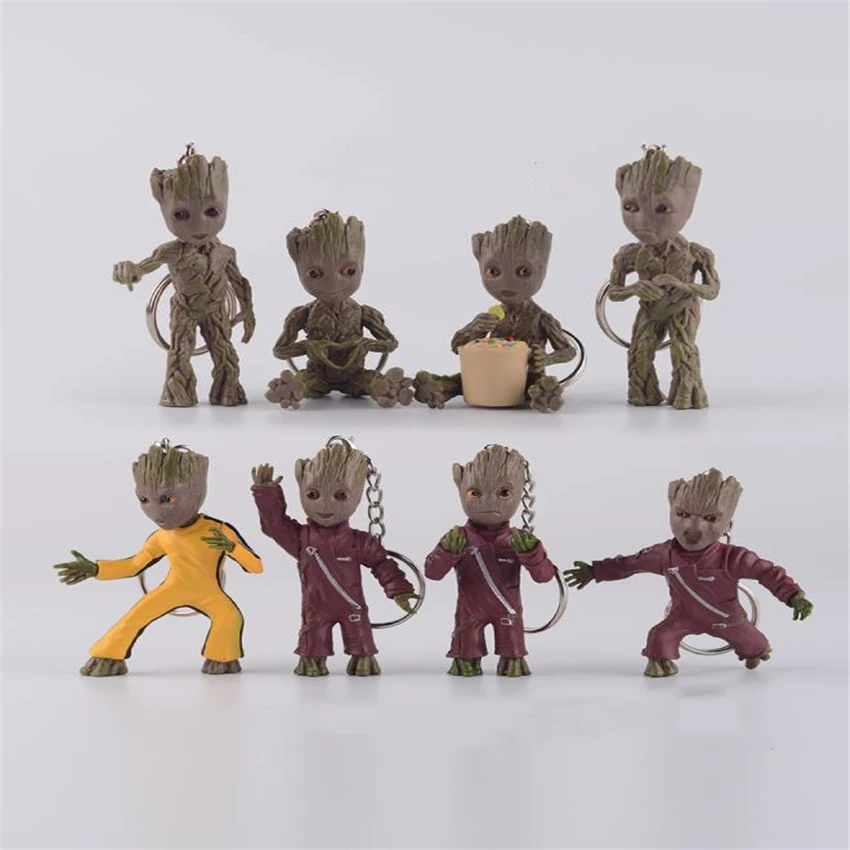 8styles Baby's Gift Groots Tree Man Figure Toys Keychain Pendant Guardians of Galaxy model toys
8styles Baby's Gift Groots Tree Man Figure Toys Keychain Pendant Guardians of Galaxy model toys