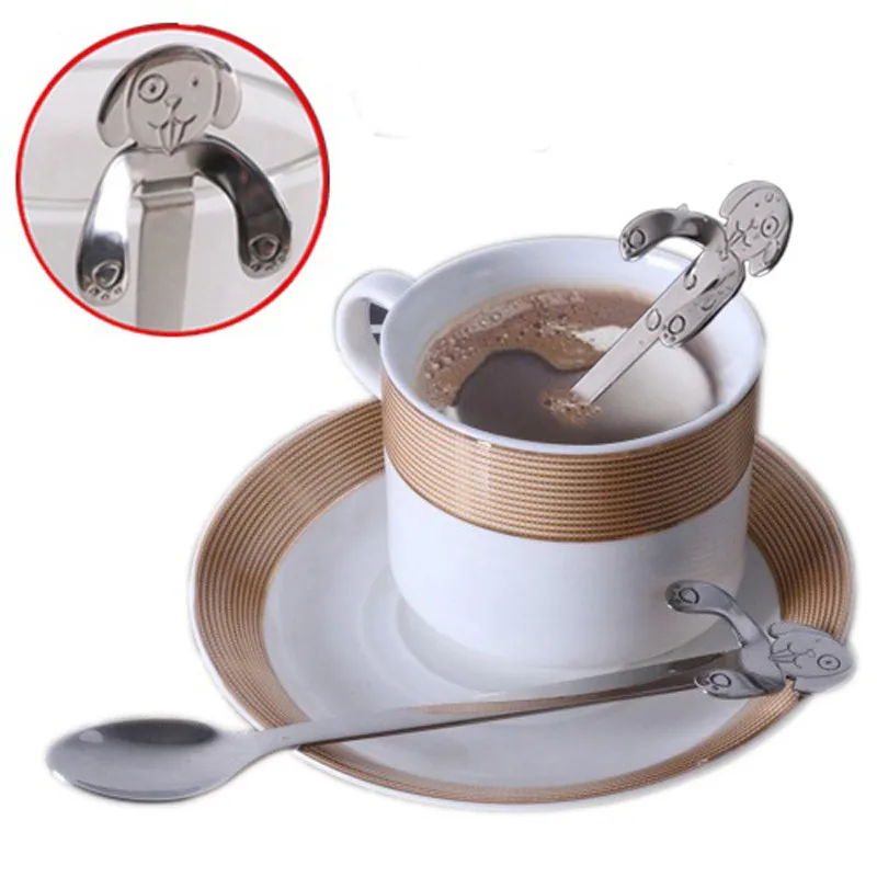 1PC Cute Coffee Tea Spoon Mini Dog Long Handle Portable Spoon Drinking Tools Stainless Steel Food Grade Kitchen Gadget Flatware
1PC Cute Coffee Tea Spoon Mini Dog Long Handle Portable Spoon Drinking Tools Stainless Steel Food Grade Kitchen Gadget Flatware