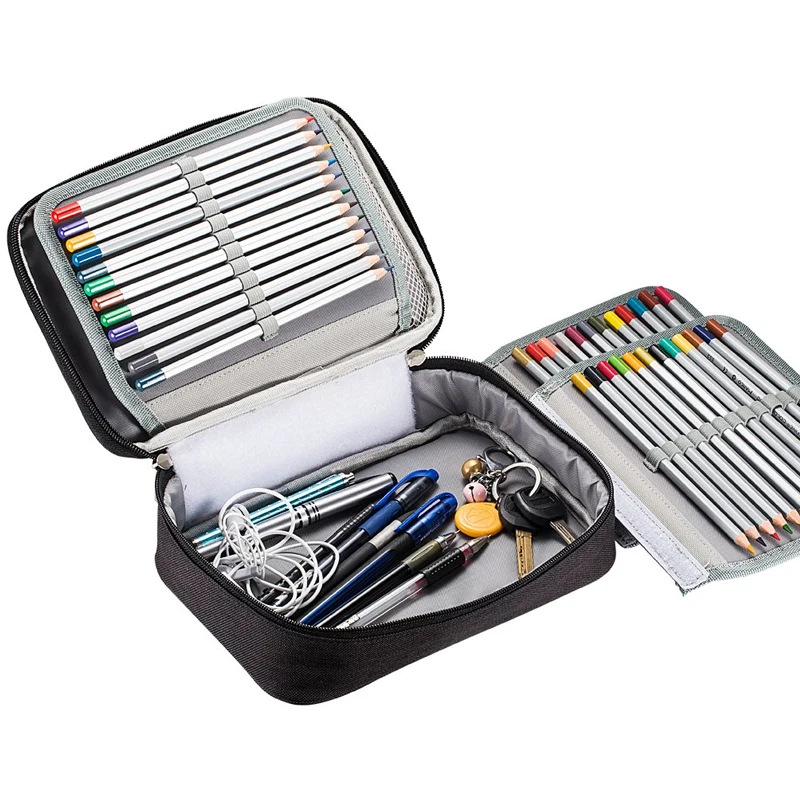 72 Slots Color Pencil Case Zipper Large Capacity Storage Pencil Bag Handbag Pencil Box Pencilcase School Supplies Art Stationery
72 Slots Color Pencil Case Zipper Large Capacity Storage Pencil Bag Handbag Pencil Box Pencilcase School Supplies Art Stationery
