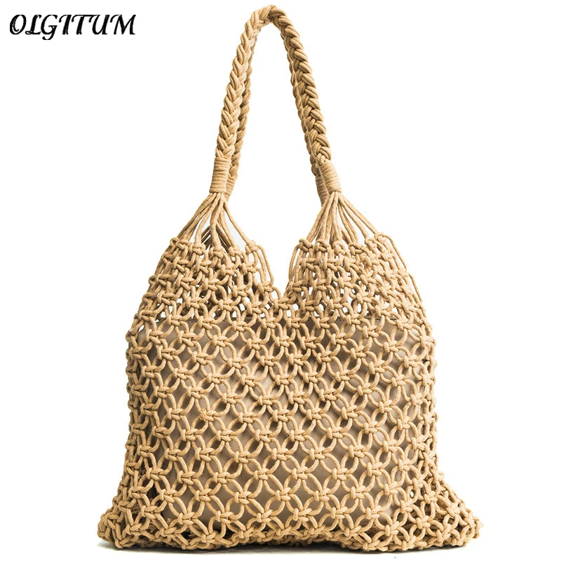 Fashion Popular Beach Bag Women Handmade Woven Composite Bag 2019 New Mesh Rope Weaving Hollow Straw Bag Shopping Bag 2 Sets
Fashion Popular Beach Bag Women Handmade Woven Composite Bag 2019 New Mesh Rope Weaving Hollow Straw Bag Shopping Bag 2 Sets