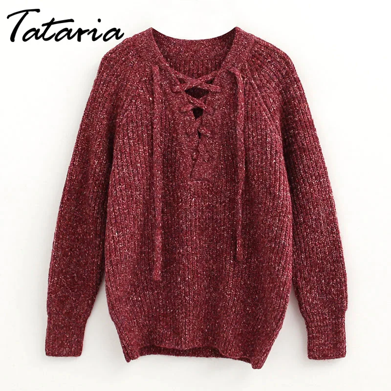 Фото 2020 Autumn Women Pullover Sweater Long Sleeve Knitted jumper Sexy Tops Winter Women's Sweaters Knitwear Pull Femme Hiver | Женская