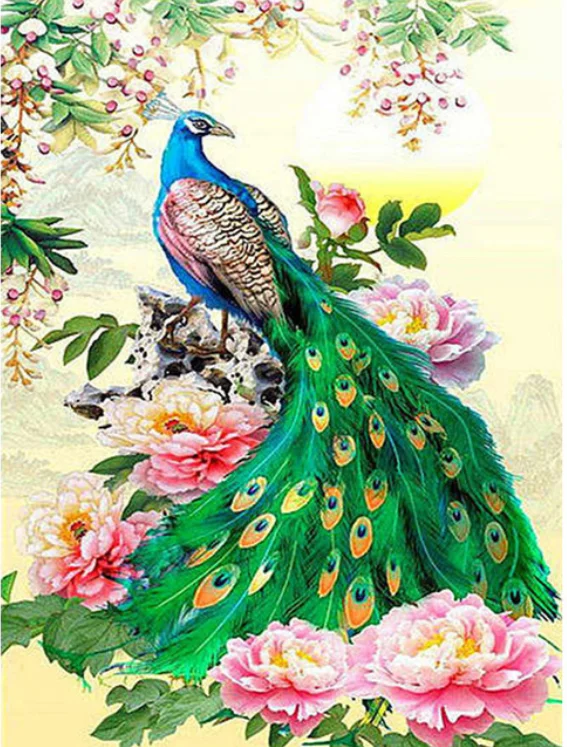 5D Diamond Embroidery Cross Stitch DIY Diamond Painting Animal Peacock Diamond rhinestones Home Decor Christmas gift
5D Diamond Embroidery Cross Stitch DIY Diamond Painting Animal Peacock Diamond rhinestones Home Decor Christmas gift
