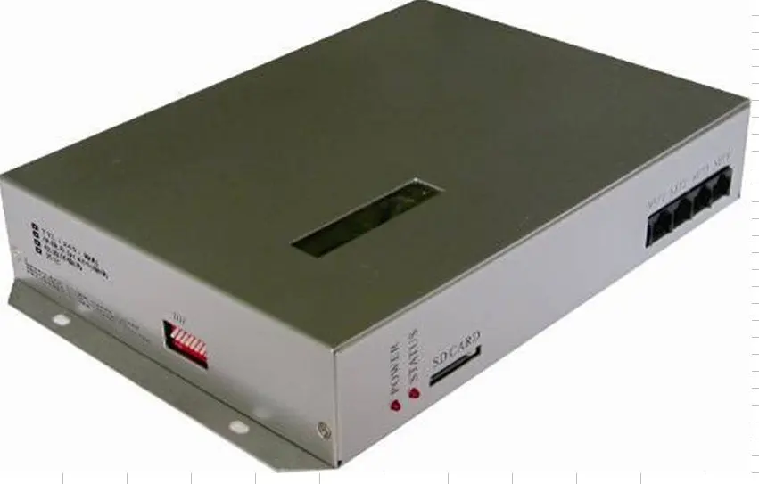 T-300K;SD card led pixel controller;AC85-265V input;can control more than 6000pixels via PC,8 ports output
T-300K;SD card led pixel controller;AC85-265V input;can control more than 6000pixels via PC,8 ports output