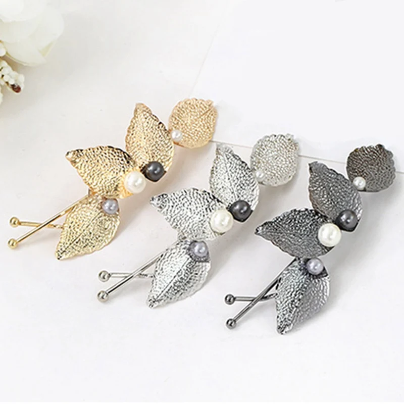 Women Girl Metal Pearl Four Leaves Peal Hair Clip Hair Pin Barrette Clip Side Hairpin Accessory Retro Hair Style Tools
Women Girl Metal Pearl Four Leaves Peal Hair Clip Hair Pin Barrette Clip Side Hairpin Accessory Retro Hair Style Tools