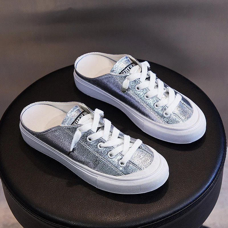 Women casual canvas shoes 2019 fashion half slippers flats lace-up White/Silver color Non-slip higt quality women shoes PA-35
Women casual canvas shoes 2019 fashion half slippers flats lace-up White/Silver color Non-slip higt quality women shoes PA-35