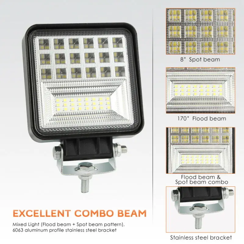 2pcs DC 9~30V 126W LED Work Lights Waterproof 6000K Bar Flood Off-road Auto Truck Boat Driving Fog Lamp car light accessory
2pcs DC 9~30V 126W LED Work Lights Waterproof 6000K Bar Flood Off-road Auto Truck Boat Driving Fog Lamp car light accessory