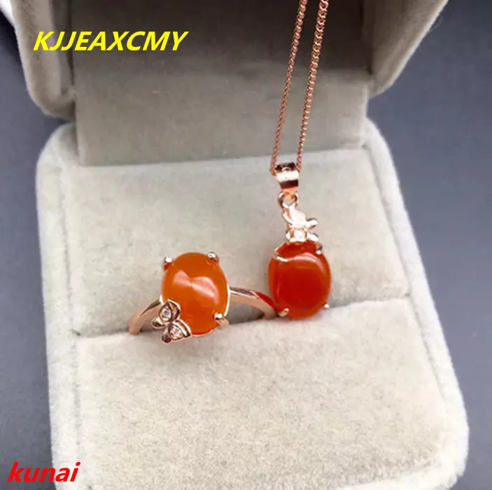 KJJEAXCMY boutique jewels 925 silver inlaid with natural south red agate ring pendant women's suit for necklace.
KJJEAXCMY boutique jewels 925 silver inlaid with natural south red agate ring pendant women's suit for necklace.