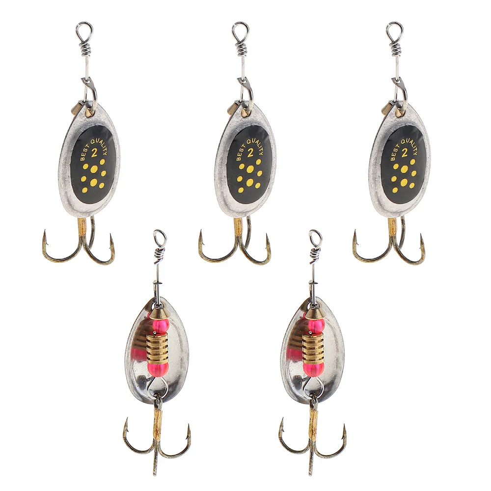 5pcs 6cm 2.5g Metal Sequins Fishing Spinner Bait Hard Lure for Carp Bass Black Fishs Snakehead
5pcs 6cm 2.5g Metal Sequins Fishing Spinner Bait Hard Lure for Carp Bass Black Fishs Snakehead