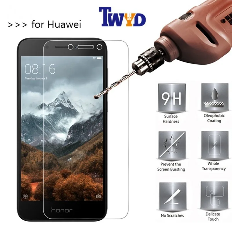 

3-4-5pcs/Lot Tempered Glass Screen Protector For Huawei Ascend Honor 10 6A 9 8 Lite 7 7A 7X 8X 6X Y7 Y6 2017 Protective Film