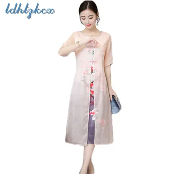 Print Embroidery Large Size Short-sleeved Knee-Length Dresses Female 2018 Summer New Fashion Sweet Slim Elegant Chic Dress LD437
Print Embroidery Large Size Short-sleeved Knee-Length Dresses Female 2018 Summer New Fashion Sweet Slim Elegant Chic Dress LD437