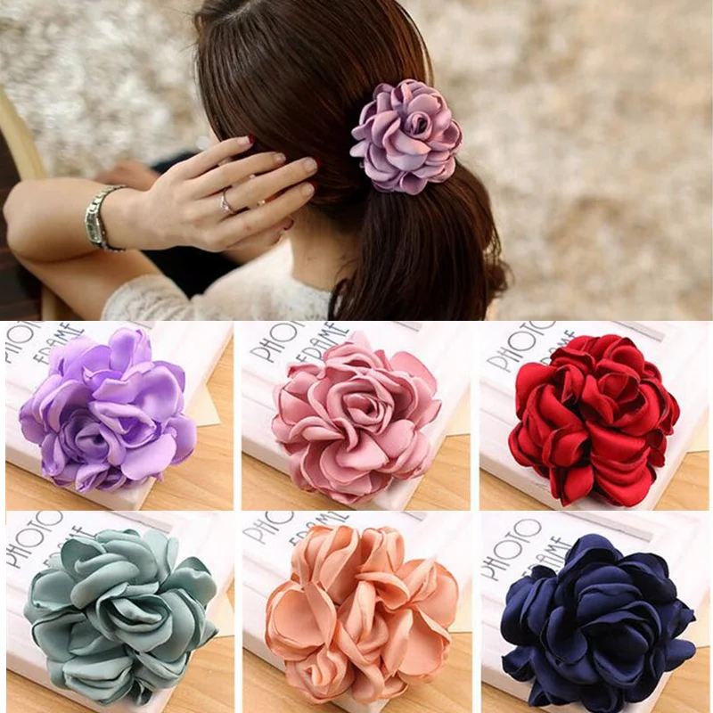 Fashion Big Rose Flower Sweet Elastics Hair Rubber Bands Girls Women Cute Tie Gum Fabric Holders Ponytail Headwear Accessories
Fashion Big Rose Flower Sweet Elastics Hair Rubber Bands Girls Women Cute Tie Gum Fabric Holders Ponytail Headwear Accessories