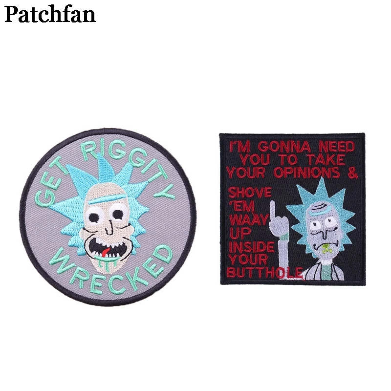Patchfan Rick and morty Embroidered Iron On Patches Badges Patchwork Sewing Applique Jeans Shoes Backpack Badges stickers A2189
Patchfan Rick and morty Embroidered Iron On Patches Badges Patchwork Sewing Applique Jeans Shoes Backpack Badges stickers A2189