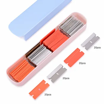 EHDIS 80pcs 4 Types plastic Carbon Steel Razor Blades for Razor Scraper Vinyl Film Car Wrap Glue Remover Window Tints Tool
EHDIS 80pcs 4 Types plastic Carbon Steel Razor Blades for Razor Scraper Vinyl Film Car Wrap Glue Remover Window Tints Tool