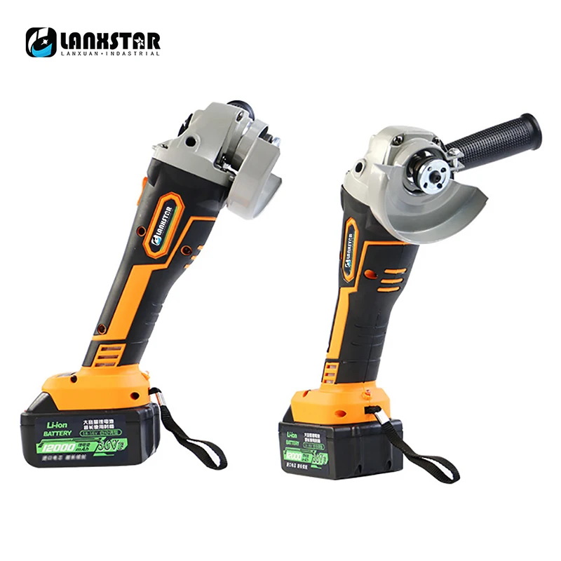 Lanxstar Brushless Lithium Electric Angle Grinder Polishing Waxing Machine Metal Grinding Cutting Machine Charging Angle Grinder
Lanxstar Brushless Lithium Electric Angle Grinder Polishing Waxing Machine Metal Grinding Cutting Machine Charging Angle Grinder