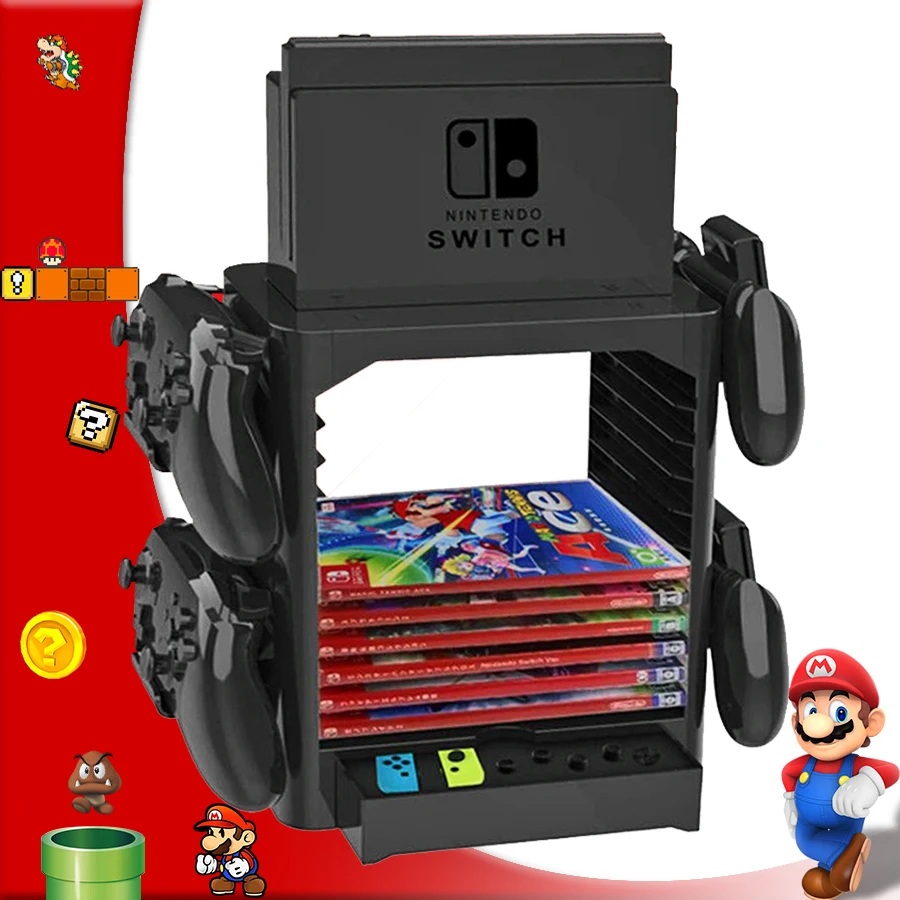 Nintend Switch Storage Bracket Game Disc Card Tower Controller Holder Nintendoswitch Console Stand Nintendos Accessories
Nintend Switch Storage Bracket Game Disc Card Tower Controller Holder Nintendoswitch Console Stand Nintendos Accessories