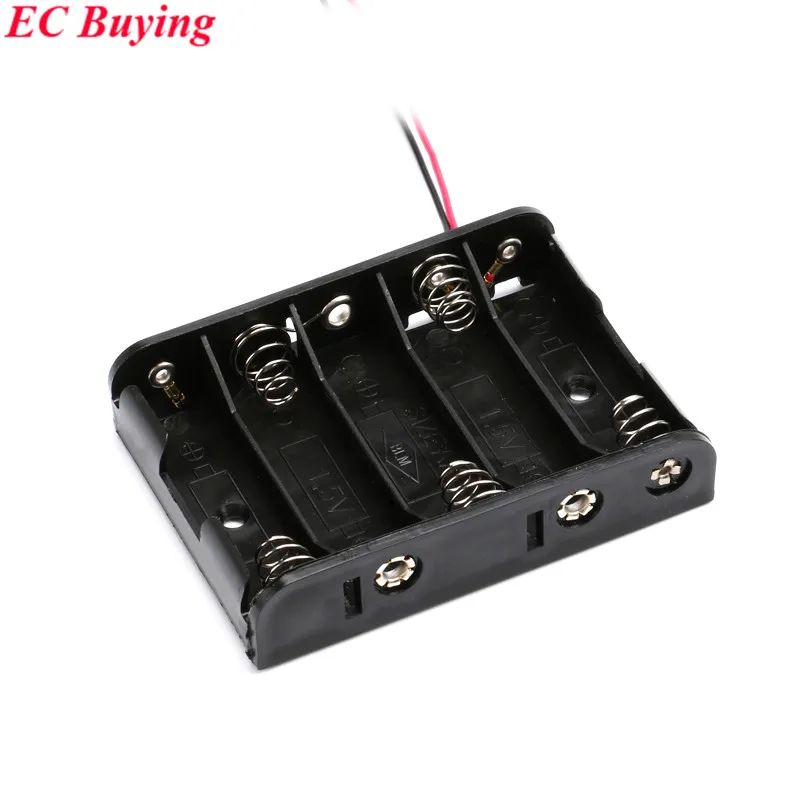 1pcs 5 x AA Battery 1.5V Holder Case Box Black Plastic Battery With Wire Leads For DIY Experiment High Quality
1pcs 5 x AA Battery 1.5V Holder Case Box Black Plastic Battery With Wire Leads For DIY Experiment High Quality