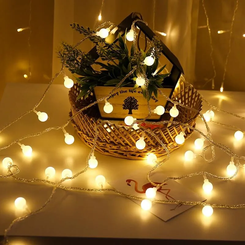 New 1.5M 3M 6M Fairy Garland LED Ball String Lights Waterproof For Christmas Tree Wedding Home Indoor Decoration Battery Powered
New 1.5M 3M 6M Fairy Garland LED Ball String Lights Waterproof For Christmas Tree Wedding Home Indoor Decoration Battery Powered