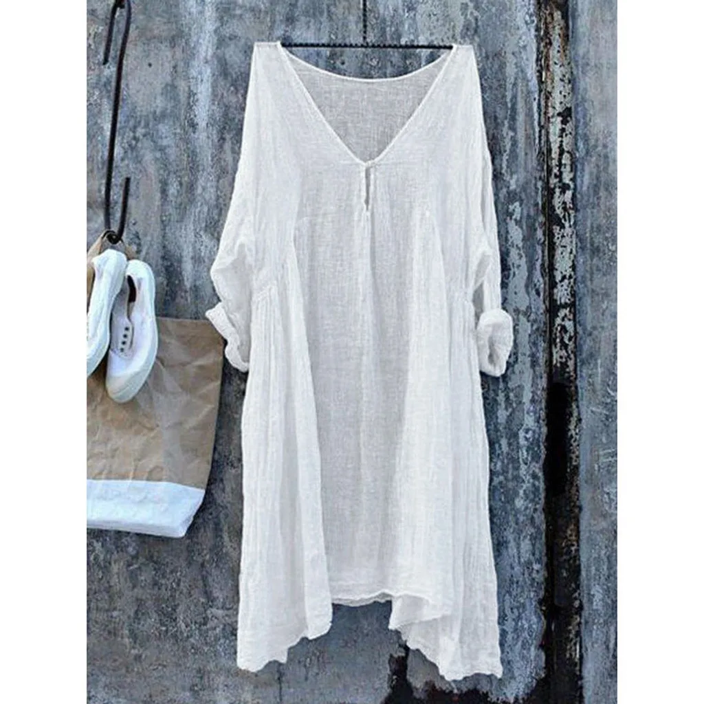 Summer Tops For Women 2019 Vintage Solid Long Sleeve Long Blouses Woman 2019 Streetwear Ladies Tops Korean Fashion Clothing
Summer Tops For Women 2019 Vintage Solid Long Sleeve Long Blouses Woman 2019 Streetwear Ladies Tops Korean Fashion Clothing