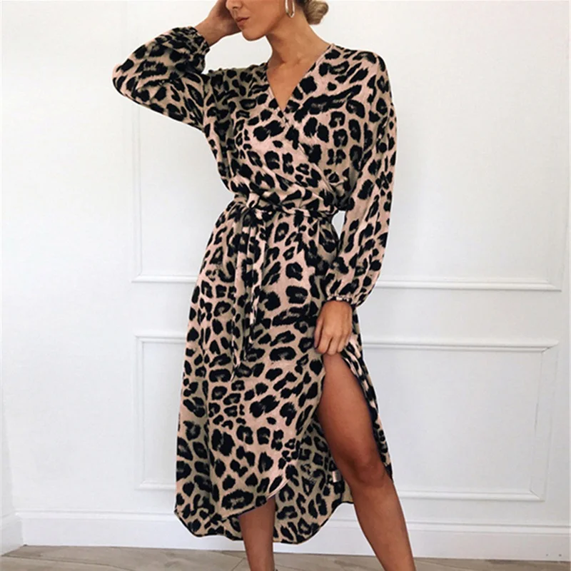Long Beach Dress Loose Deep V-neck Sexy Dress Vestidos Women Leopard Dress Long Sleeve Dress
Long Beach Dress Loose Deep V-neck Sexy Dress Vestidos Women Leopard Dress Long Sleeve Dress