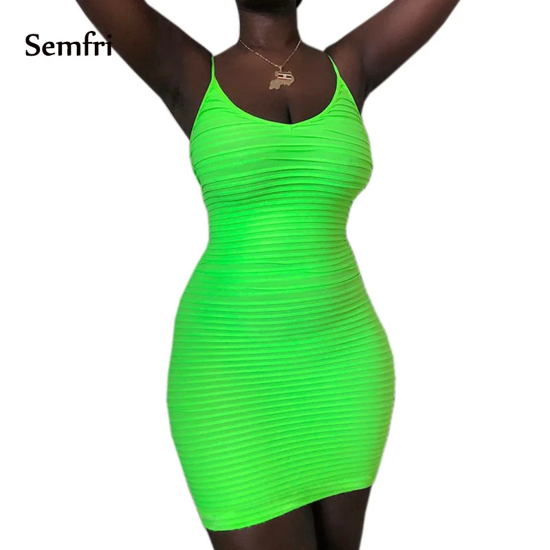 Sempi женское облегающее платье Летнее короткое блестящее сексуальная одежда без