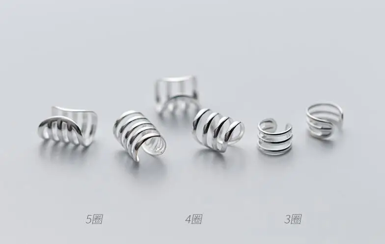 UNISEX TINNY Real. 925 Sterling Silver Fine jewelry OPEN Hollow filve-layers/FOUR-rows/3ROWS Clip Earrings (No pierced)GTLE2248 
UNISEX TINNY Real. 925 Sterling Silver Fine jewelry OPEN Hollow filve-layers/FOUR-rows/3ROWS Clip Earrings (No pierced)GTLE2248