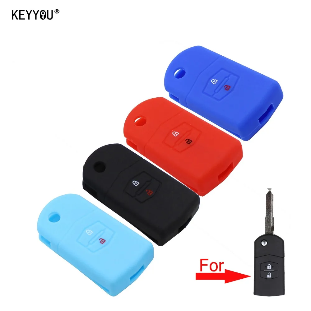 KEYYOU 2 Buttons Silicone Remote Fob Folding Flip Key Case Cover for Mazda M2 3 5 M6 8 Speed CX-5 CX7 CX-9 MX-5 RX
KEYYOU 2 Buttons Silicone Remote Fob Folding Flip Key Case Cover for Mazda M2 3 5 M6 8 Speed CX-5 CX7 CX-9 MX-5 RX
